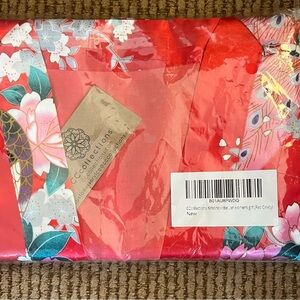Kimono Recollections Red and Pink Floral